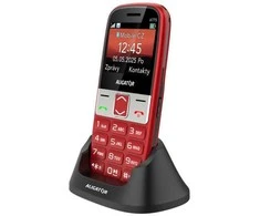 ALIGATOR A775 Senior raudonas + stacionarus įkroviklis