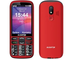 Aligator A830 Senior raudona + įkrovimo stovas