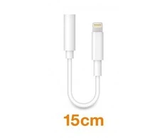 Aligator Alligator adapter Lightning / 3.5mm Jack, baltas