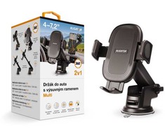 „Aligator“ automobilio laikiklis su ištraukiama rankena HA21 Multi, skirtas priekiniam stiklui ir prietaisų skydeliui