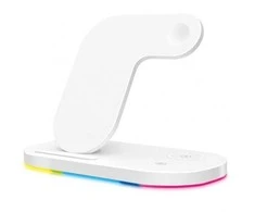 Aligator wireless Qi docking station 3in1 Apple watch,15W,baltas