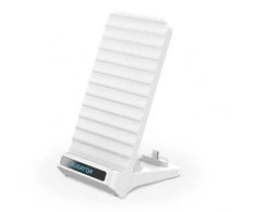 Aligator Alligator stand with 15W wireless charging and USB-C connector, 2in1, baltas