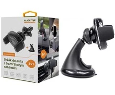 Aligator HAK1 Automobilinis laikiklis su belaidžiu įkrovimu 3 viename