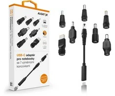 Aligator USB-C adapteris nešiojamiesiems kompiuteriams ir ultrabooks su 7 keičiamomis jungtimis