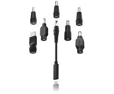 Aligator USB-C adapteris nešiojamiesiems kompiuteriams ir ultrabooks su 7 keičiamomis jungtimis