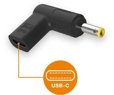 Aligator USB-C maitinimo adapteris 4,0 x 1,7 mm, skirtas HP / Lenovo nešiojamiesiems kompiuteriams