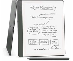 Amazon El. knyga „Kindle Scribe“ – 2024 m. išleidimas, 10,2 colio ekranas su akinimo efektu, 32 GB „Wi-Fi“ (be užrakinimo ekrano reklamų) ir aukščiausios kokybės volframo rašikliu.