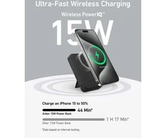 „Anker 633“ magnetinė belaidė išorinė baterija su 27 W USB C prievadu | A1654G11 | 10000 mAh | Juodas