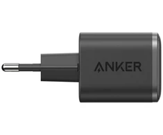 Anker Nano USB-C Fast Charger 45W with Ekranas Juodas