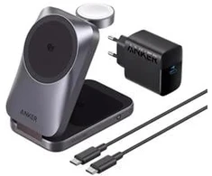 Wireless Charger Anker Prime MagGo 3in1, 25W, 1.67A, Juodas A25N1