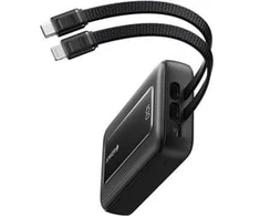 Anker Zolo 10,000 mAh, 35W Power Bank with USB-C/Lightning Cable, Juodas