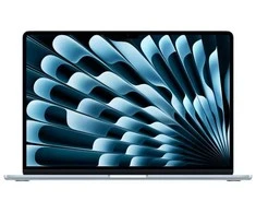 Apple Mėlyna Nešiojamas kompiuteris Neprirazeno MacBook Air 15'' M5 chip with 10-core CPU and 10-core GPU, 16GB, 512GB SSD - Sky Mėlyna