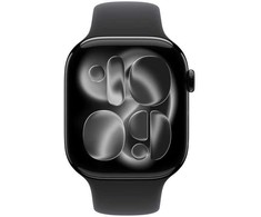 Išmanusis laikrodis Apple „Watch Series 11 GPS“, 46 mm, juodos spalvos aliuminio korpusas | Juodas sportinis dirželis – M/L