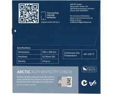 Termo padas ARCTIC TP-3 100x100x1.0mm