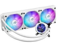 Procesoriaus aušinimo vandeniu sistema ASUS ROG STRIX LC III 360 ARGB LCD, Juodos spalvos