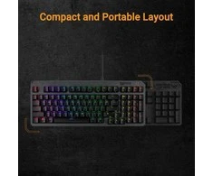 Klaviatūra Asus ASUS klaviatūra TUF Gaming K3 GEN II, mechaninė, CZ/SK, pilka