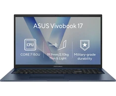 Nešiojamas kompiuteris ASUS Vivobook 17 X1704VA-AU1320WZ Quiet Mėlyna (without power adapter)