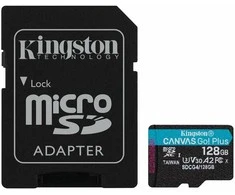Atminties kortelė KINGSTON Canvas Go! Plus 128 GB Micro SDXC, su adapteriu