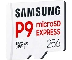 SAMSUNG P9 Express Micro SD Express Card 256GB 4K UHD NVMe 1.3 800 MB/s Read 200 MB/s Write Atminties kortelė for Nintendo Switch 2