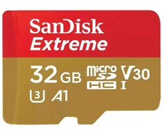 Atminties kortelė Tab SanDisk Ekstremalus mikroSDXC 32 GB klasė 10 UHLS- / U3 A2 V30 (SDSQXAF- 032G- GN6GN)