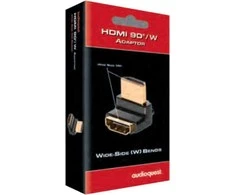Adapteris HDMI Audioquest 90/W - pasukamas aukštyn HDMI kištukas-HDMI kištukas