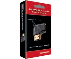 Audioquest HDMI adapteris 90 Nu/R - pagal laikrodžio rodyklę sukantis HDMI kištukas-HDMI kištukas