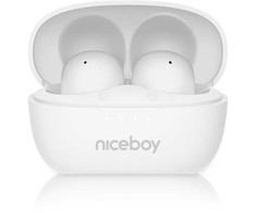 Ausinės Niceboy Niceboy Ausinės Douszne Podsie 4 POP Arctic Baltas Balta Bluetooth 6 AAC