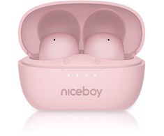 Ausinės Niceboy Niceboy Ausinės Douszne Podsie 4 POP Sakura Rožinė Rožinė Bluetooth 6 AAC