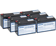 AVACOM AVA-RBP06-12090-KIT - baterija, skirta UPS CyberPower, Dell, EATON, Effekta, FSP Fortron, HP, Legrand