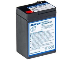 Avacom švino-rūgštinis akumuliatorius halogeniniams žibintuvėliams, F1 jungtis 6V, 4.5Ah, PBXX-6V004,5-F1A