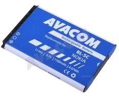 AVACOM AKUMULIATORIUS, skirtas Telefonui NOKIA 6230, N70, LI-ION 3,7V 1100MAH (PAKEITIMAS BL-5C)