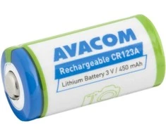 AVACOM ĮKRAUJAMAS NUOTRAUKOS Akumuliatorius AVACOM CR123A, RCR123A 3V 450MAH 1,4WH