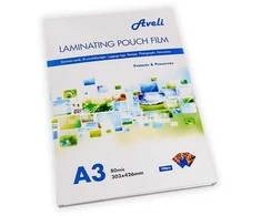 Aveli Laminavimo plėvelė-kišenės A3/160mic (2x80), blizgi