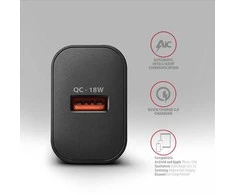 AXAGON ACU-QC18 sieninis įkroviklis 1x QC3.0/AFC/FCP/SMART, 18W, jaudas