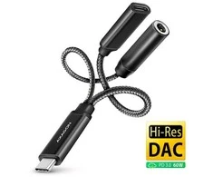 AXAGON | ADA-HCPD USB-C – Hi-Res DAC garso adapteris PD, 60W
