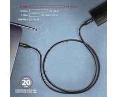 AXAGON | SPEED + USB-C, USB 20 Gbps laidas, 0,5 m | BUCM32-CM05AB | USB C tipo į USB C tipo