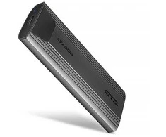 „AXAGON USB-C 10Gbps“ – M.2 NVMe ir SATA SSD plona dėžutė be atsuktuvų | EEM2-GTS2