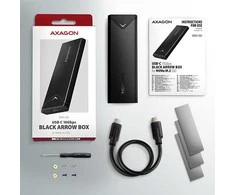 AXAGON išorinė USB-C 10Gbps metalinė dėžutė M.2 NVMe SSD diskams | EEM2-UB2