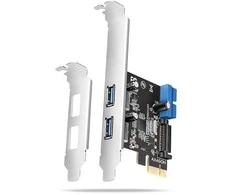 AXAGON PCEU-232RS PCIe kortelė - 2+2x USB 5Gbps prievadas, SATA maitinimas, Renesas PD720201, SP ir LP