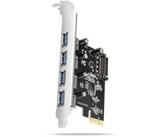 AXAGON PCEU-430RS PCIe kortelė - 4x USB 5Gbps prievadas, SATA maitinimas, Renesas PD720201, SP