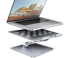 Axagon STND-LQ ALUMINIUM HQ stovas 10" - 16" nešiojamiesiems kompiuteriams, reguliuojamas aukštis ir kampas