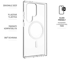 Dėklas FIXED MagPure galinis dangtelis su Magsafe palaikymu Samsung Galaxy S24 Ultra clear