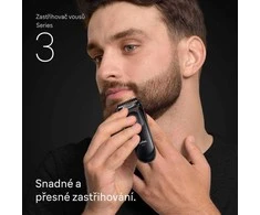 Barzdaskutė Braun 3 BT3520 juoda
