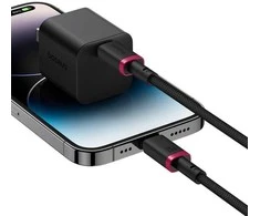 Baseus Dura Type C fast charging cable for iP 20 W 1 m Juodas, Raudona