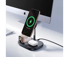 Baseus EnerFill FS41 3w1 su chłodzeniem su wtyczką EU 45W i kablem USB-C do USB-C - juoda