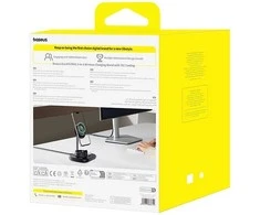 Baseus EnerFill FS41 3w1 su chłodzeniem su wtyczką EU 45W i kablem USB-C do USB-C - juoda