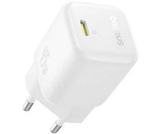 Baseus Sieninis įkroviklis PicoGo GaN 45W USB-C QC PD, baltas