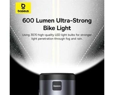Baseus PrimeTrip universalus 3000mAh IP68 LED - juoda-pilka