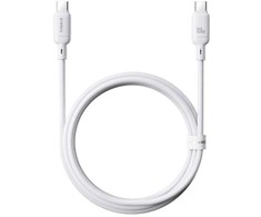 Baseus Silky USB-C/USB-C greito įkrovimo laidas 1m 100W baltas