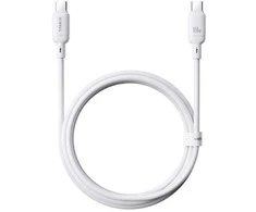 Baseus Silky USB-C/USB-C greito įkrovimo laidas 1m 100W baltas